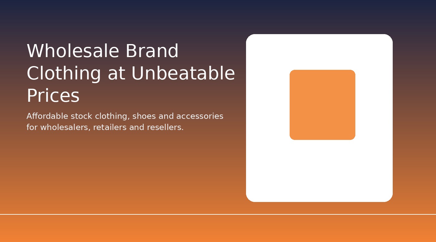 UpStock wholesale clothing