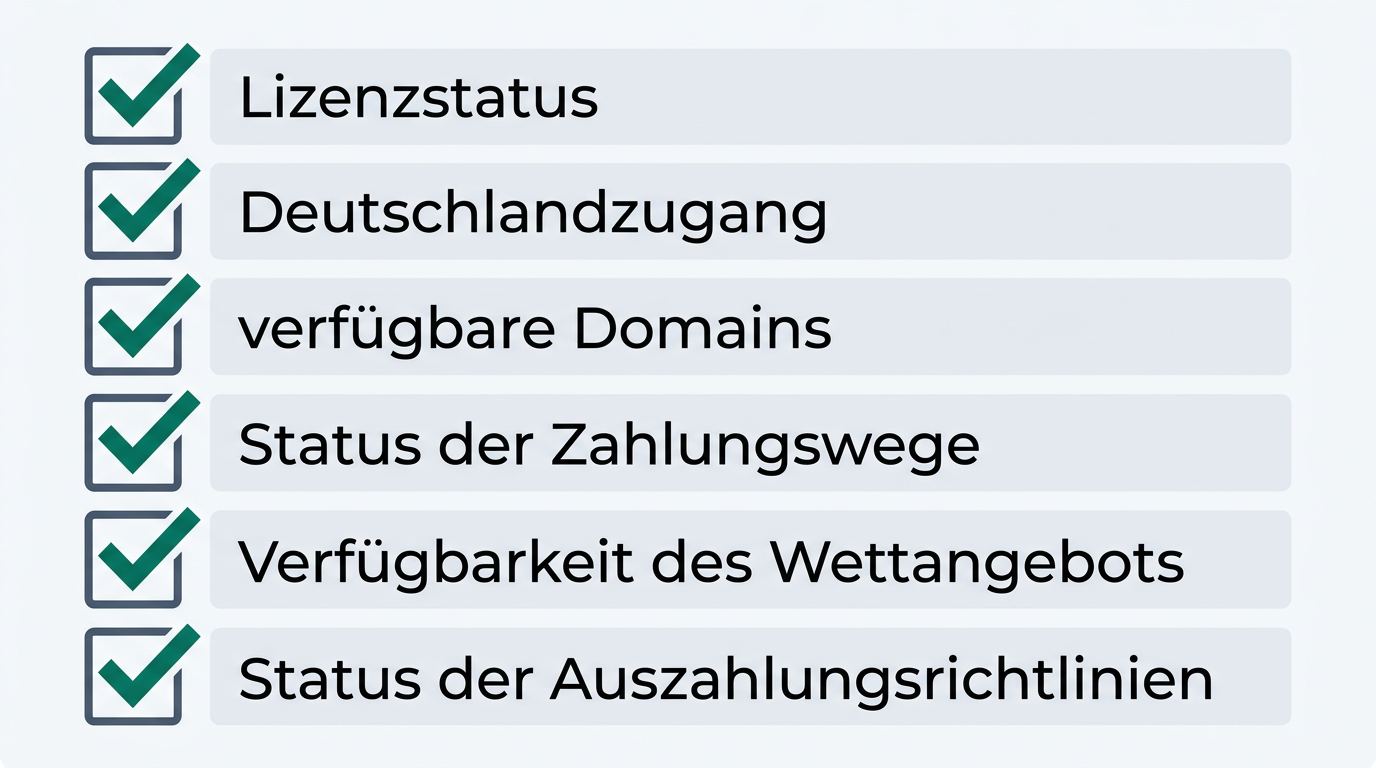 Aktuellen Anbieterstatus prüfen